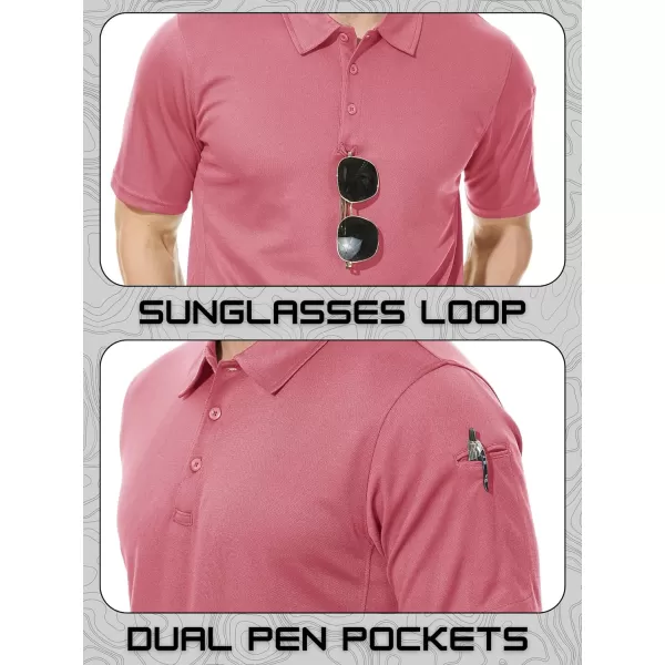 TACVASEN Men's Polo Shirts Tactical Quick-Dry Casual Golf Shirt Short Sleeve Airsoft Polos