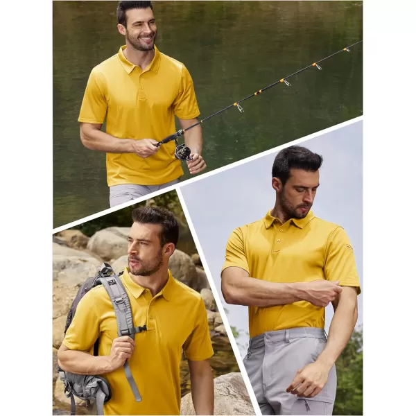 TACVASEN Men's Polo Shirts Tactical Quick-Dry Casual Golf Shirt Short Sleeve Airsoft Polos