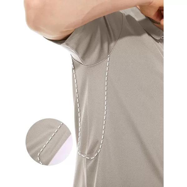 TACVASEN Men's Polo Shirts Tactical Quick-Dry Casual Golf Shirt Short Sleeve Airsoft Polos