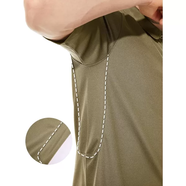 TACVASEN Men's Polo Shirts Tactical Quick-Dry Casual Golf Shirt Short Sleeve Airsoft Polos