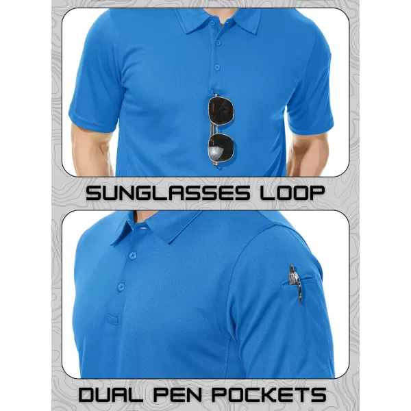 TACVASEN Men's Polo Shirts Tactical Quick-Dry Casual Golf Shirt Short Sleeve Airsoft Polos