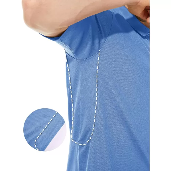 TACVASEN Men's Polo Shirts Tactical Quick-Dry Casual Golf Shirt Short Sleeve Airsoft Polos