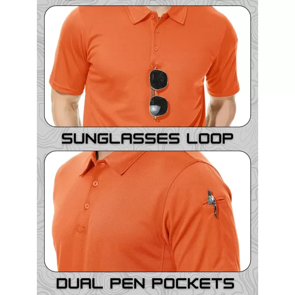 TACVASEN Men's Polo Shirts Tactical Quick-Dry Casual Golf Shirt Short Sleeve Airsoft Polos
