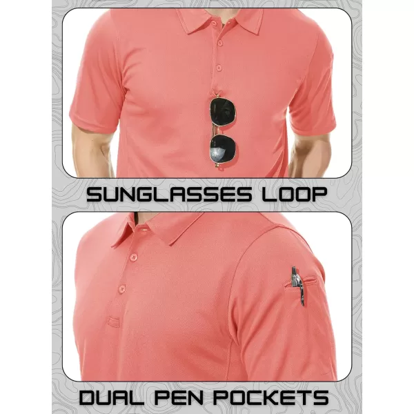 TACVASEN Men's Polo Shirts Tactical Quick-Dry Casual Golf Shirt Short Sleeve Airsoft Polos
