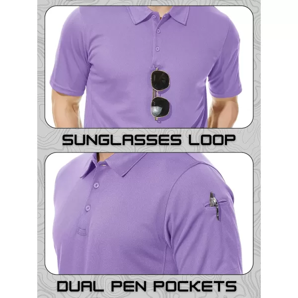 TACVASEN Men's Polo Shirts Tactical Quick-Dry Casual Golf Shirt Short Sleeve Airsoft Polos