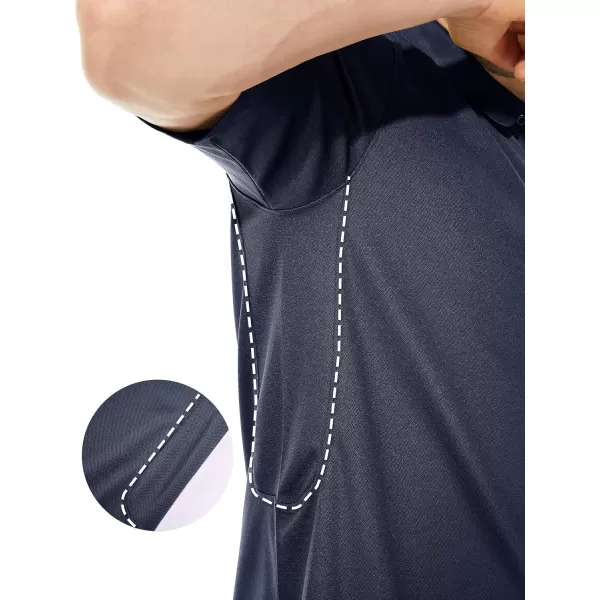 TACVASEN Men's Polo Shirts Tactical Quick-Dry Casual Golf Shirt Short Sleeve Airsoft Polos