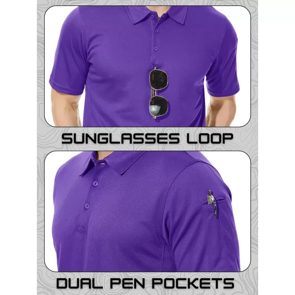 TACVASEN Men's Polo Shirts Tactical Quick-Dry Casual Golf Shirt Short Sleeve Airsoft Polos