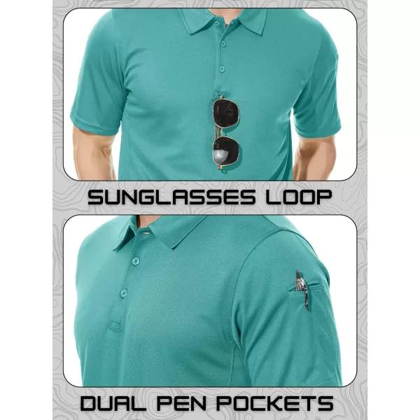 TACVASEN Men's Polo Shirts Tactical Quick-Dry Casual Golf Shirt Short Sleeve Airsoft Polos