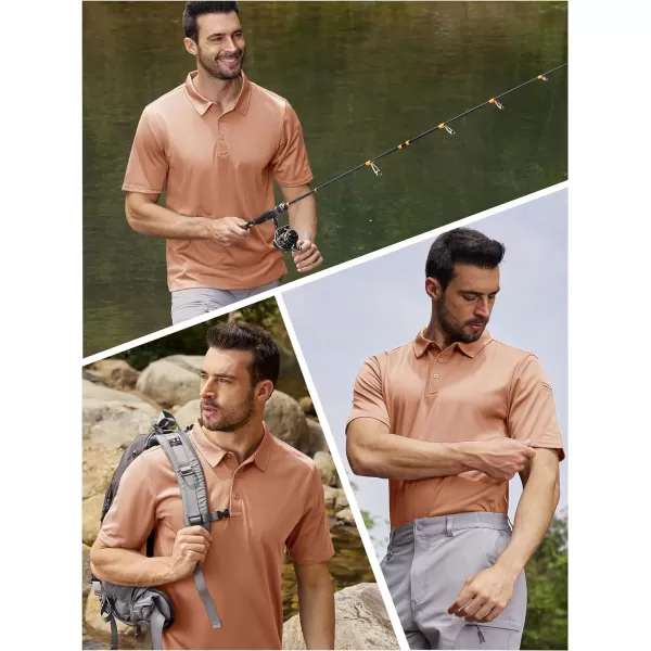 TACVASEN Men's Polo Shirts Tactical Quick-Dry Casual Golf Shirt Short Sleeve Airsoft Polos
