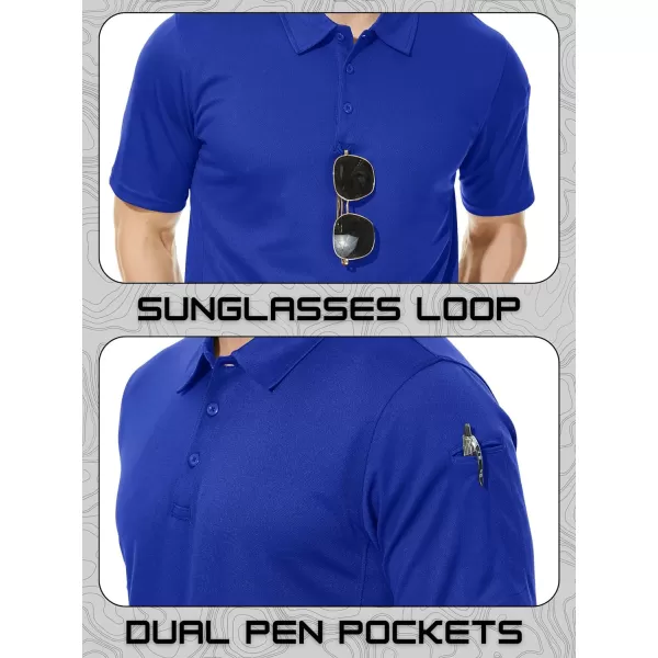 TACVASEN Men's Polo Shirts Tactical Quick-Dry Casual Golf Shirt Short Sleeve Airsoft Polos