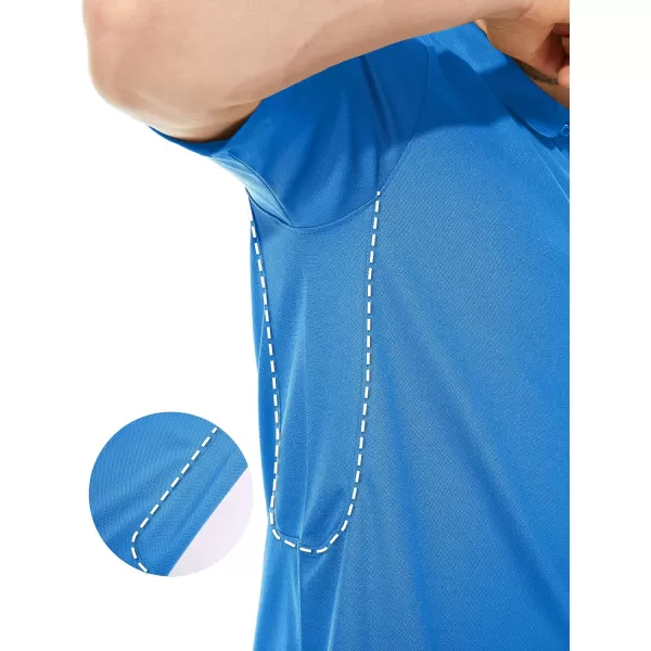 TACVASEN Men's Polo Shirts Tactical Quick-Dry Casual Golf Shirt Short Sleeve Airsoft Polos