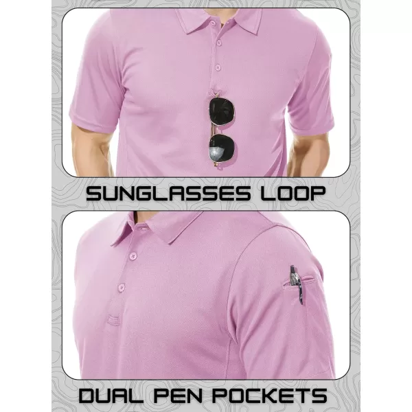 TACVASEN Men's Polo Shirts Tactical Quick-Dry Casual Golf Shirt Short Sleeve Airsoft Polos