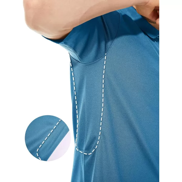 TACVASEN Men's Polo Shirts Tactical Quick-Dry Casual Golf Shirt Short Sleeve Airsoft Polos