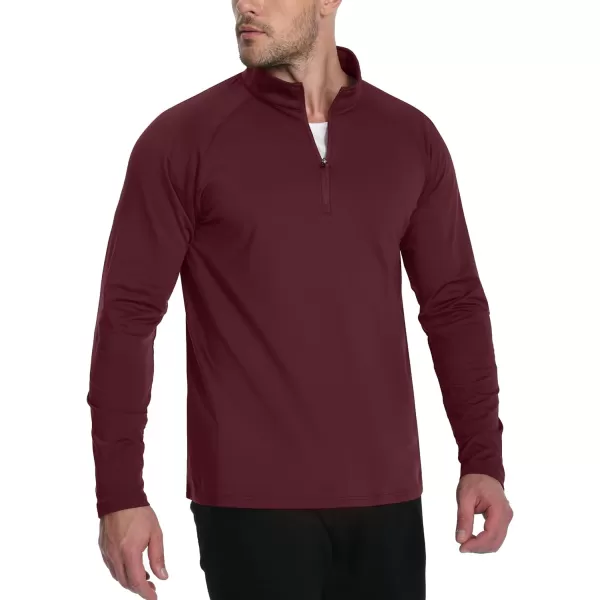 TACVASEN Men's Quarter Zip Pullover Fleece Lined Long Sleeve 1/4 Zip Golf Shirt Athletic Running Fishing Sweatshirts