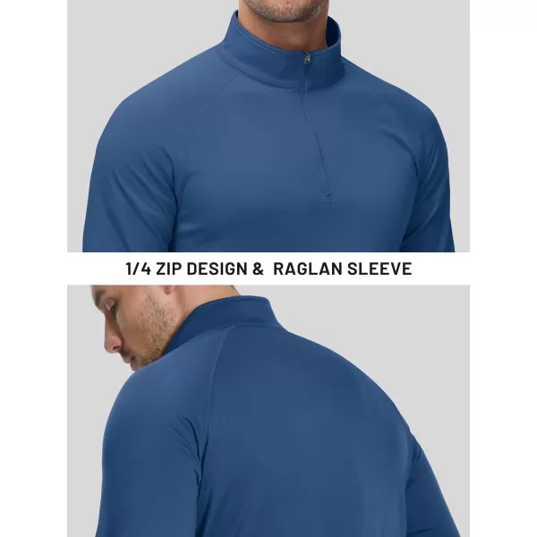 TACVASEN Men's Quarter Zip Pullover Fleece Lined Long Sleeve 1/4 Zip Golf Shirt Athletic Running Fishing Sweatshirts