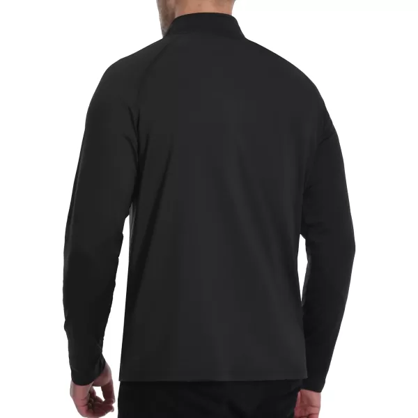 TACVASEN Men's Quarter Zip Pullover Fleece Lined Long Sleeve 1/4 Zip Golf Shirt Athletic Running Fishing Sweatshirts