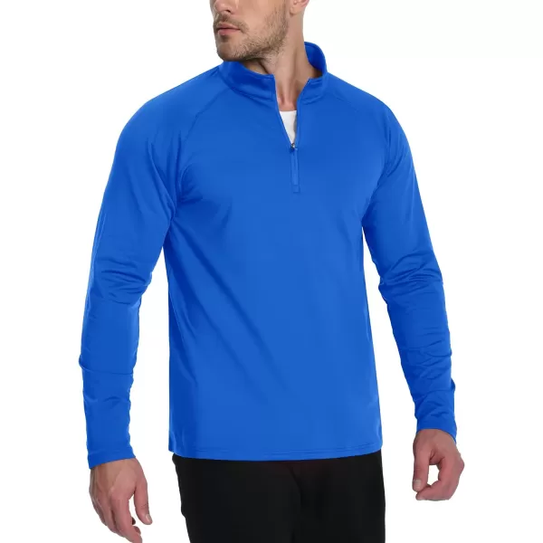 TACVASEN Men's Quarter Zip Pullover Fleece Lined Long Sleeve 1/4 Zip Golf Shirt Athletic Running Fishing Sweatshirts