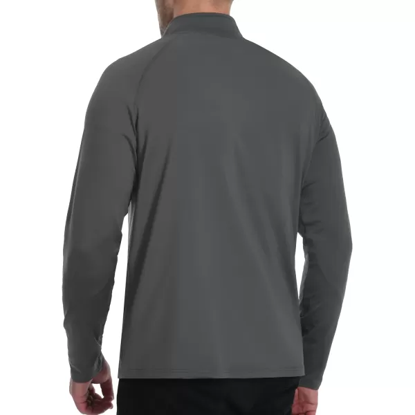 TACVASEN Men's Quarter Zip Pullover Fleece Lined Long Sleeve 1/4 Zip Golf Shirt Athletic Running Fishing Sweatshirts