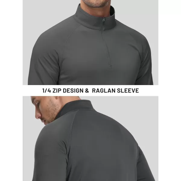 TACVASEN Men's Quarter Zip Pullover Fleece Lined Long Sleeve 1/4 Zip Golf Shirt Athletic Running Fishing Sweatshirts