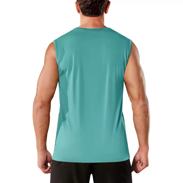 TACVASEN Men's Quick Dry Tank Top UPF 50+ Sun Protection Sleeveless Shirts Gym Workout Beach Athletic Muscle Shirts