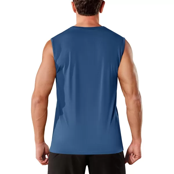 TACVASEN Men's Quick Dry Tank Top UPF 50+ Sun Protection Sleeveless Shirts Gym Workout Beach Athletic Muscle Shirts