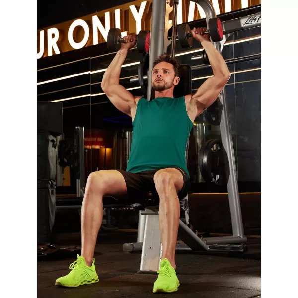 TACVASEN Men's Quick Dry Tank Top UPF 50+ Sun Protection Sleeveless Shirts Gym Workout Beach Athletic Muscle Shirts
