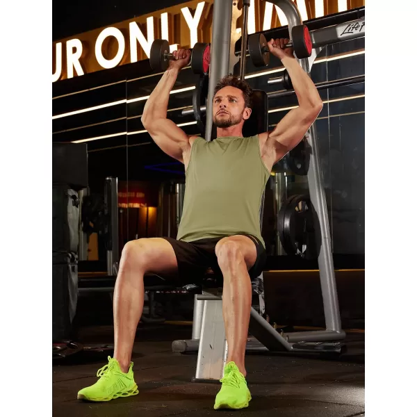 TACVASEN Men's Quick Dry Tank Top UPF 50+ Sun Protection Sleeveless Shirts Gym Workout Beach Athletic Muscle Shirts