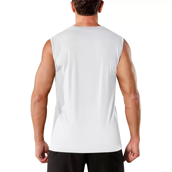 TACVASEN Men's Quick Dry Tank Top UPF 50+ Sun Protection Sleeveless Shirts Gym Workout Beach Athletic Muscle Shirts