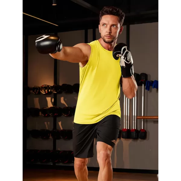 TACVASEN Men's Quick Dry Tank Top UPF 50+ Sun Protection Sleeveless Shirts Gym Workout Beach Athletic Muscle Shirts