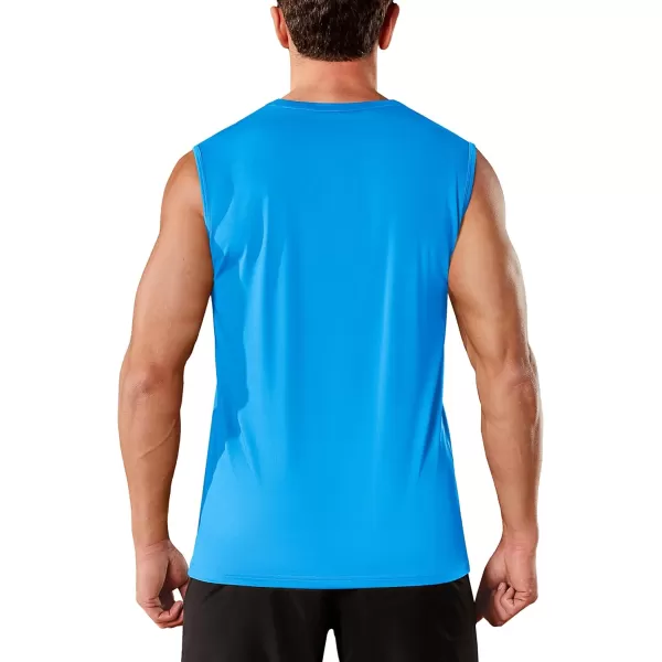 TACVASEN Men's Quick Dry Tank Top UPF 50+ Sun Protection Sleeveless Shirts Gym Workout Beach Athletic Muscle Shirts
