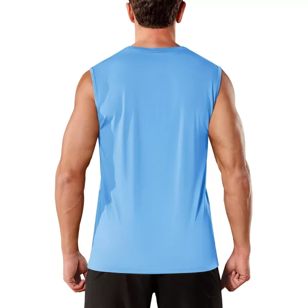 TACVASEN Men's Quick Dry Tank Top UPF 50+ Sun Protection Sleeveless Shirts Gym Workout Beach Athletic Muscle Shirts