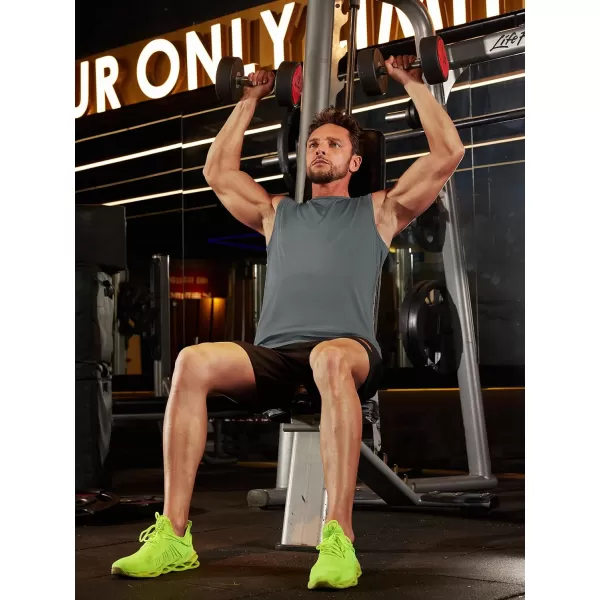 TACVASEN Men's Quick Dry Tank Top UPF 50+ Sun Protection Sleeveless Shirts Gym Workout Beach Athletic Muscle Shirts