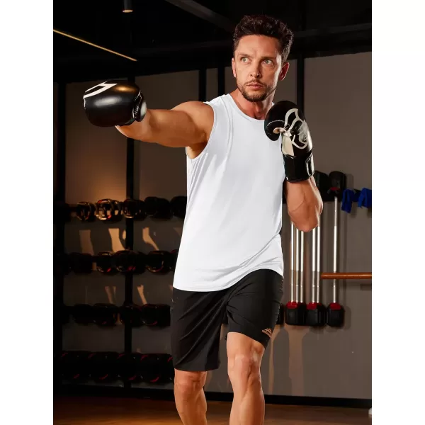 TACVASEN Men's Quick Dry Tank Top UPF 50+ Sun Protection Sleeveless Shirts Gym Workout Beach Athletic Muscle Shirts
