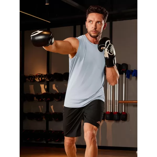 TACVASEN Men's Quick Dry Tank Top UPF 50+ Sun Protection Sleeveless Shirts Gym Workout Beach Athletic Muscle Shirts