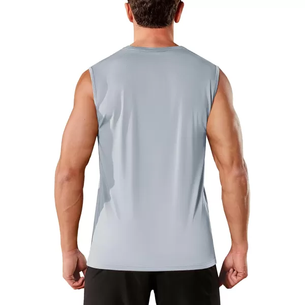 TACVASEN Men's Quick Dry Tank Top UPF 50+ Sun Protection Sleeveless Shirts Gym Workout Beach Athletic Muscle Shirts
