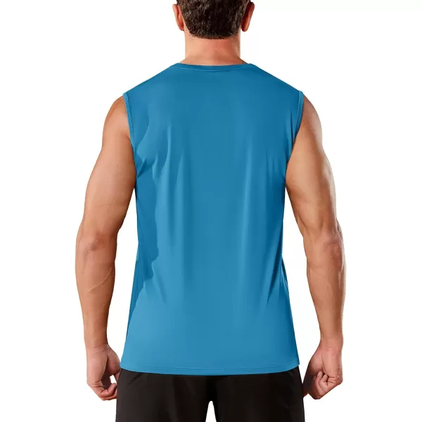 TACVASEN Men's Quick Dry Tank Top UPF 50+ Sun Protection Sleeveless Shirts Gym Workout Beach Athletic Muscle Shirts