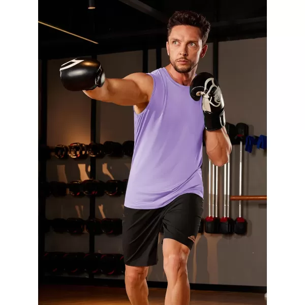 TACVASEN Men's Quick Dry Tank Top UPF 50+ Sun Protection Sleeveless Shirts Gym Workout Beach Athletic Muscle Shirts