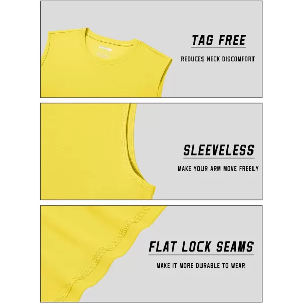 TACVASEN Men's Quick Dry Tank Top UPF 50+ Sun Protection Sleeveless Shirts Gym Workout Beach Athletic Muscle Shirts