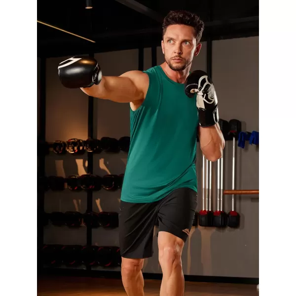 TACVASEN Men's Quick Dry Tank Top UPF 50+ Sun Protection Sleeveless Shirts Gym Workout Beach Athletic Muscle Shirts