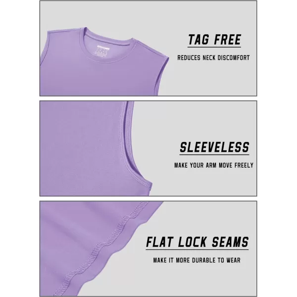 TACVASEN Men's Quick Dry Tank Top UPF 50+ Sun Protection Sleeveless Shirts Gym Workout Beach Athletic Muscle Shirts