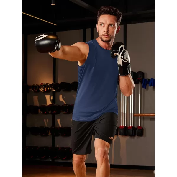TACVASEN Men's Quick Dry Tank Top UPF 50+ Sun Protection Sleeveless Shirts Gym Workout Beach Athletic Muscle Shirts