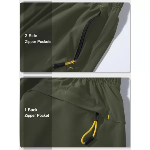 TACVASEN Men's Shorts Quick Dry Breathable Running Workout Jogging Shorts Gym Training Shorts with 3 Zipper Pockets