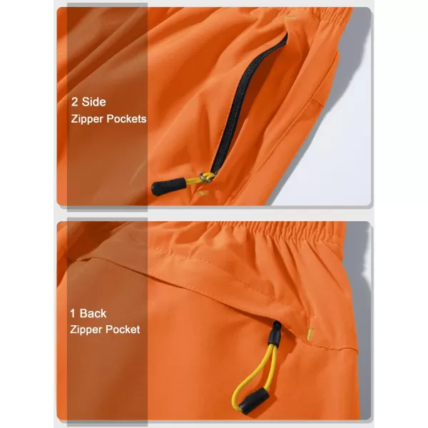 TACVASEN Men's Shorts Quick Dry Breathable Running Workout Jogging Shorts Gym Training Shorts with 3 Zipper Pockets