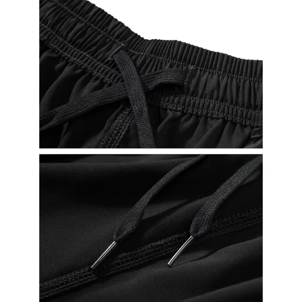 TACVASEN Men's Shorts Quick Dry Breathable Running Workout Jogging Shorts Gym Training Shorts with 3 Zipper Pockets