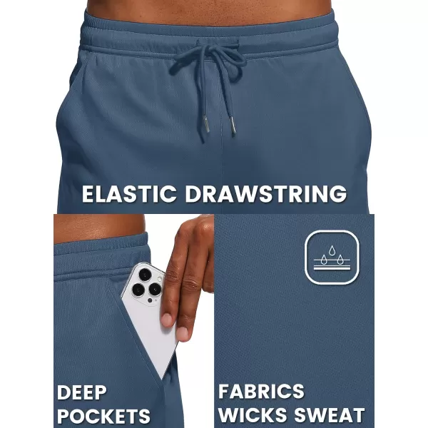 TACVASEN Men's Sweatpants Joggers Workout Athletic Lightweight Elastic Waist Outdoor Pants Tapered Running with Pockets