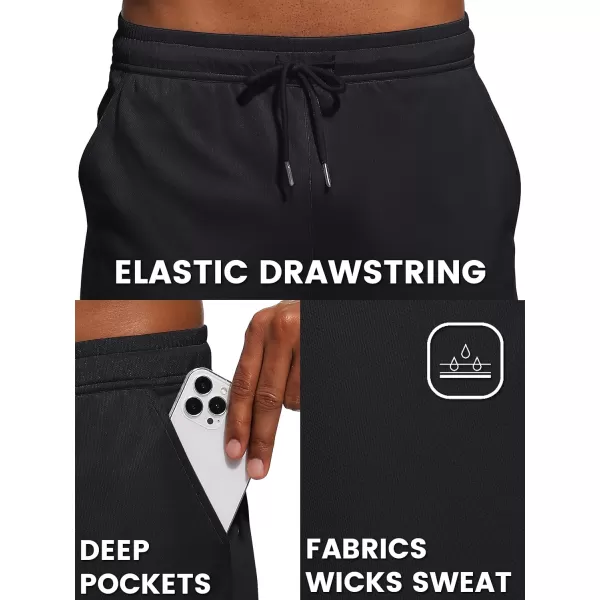 TACVASEN Men's Sweatpants Joggers Workout Athletic Lightweight Elastic Waist Outdoor Pants Tapered Running with Pockets
