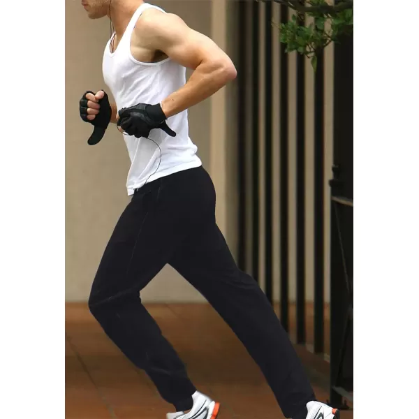 TACVASEN Men's Sweatpants Joggers Workout Athletic Lightweight Elastic Waist Outdoor Pants Tapered Running with Pockets