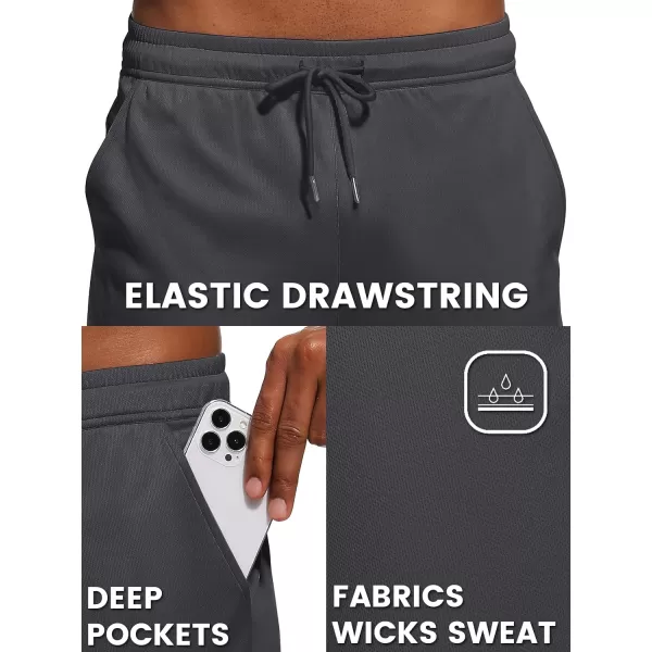 TACVASEN Men's Sweatpants Joggers Workout Athletic Lightweight Elastic Waist Outdoor Pants Tapered Running with Pockets