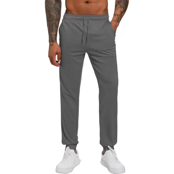 TACVASEN Men's Sweatpants Joggers Workout Athletic Lightweight Elastic Waist Outdoor Pants Tapered Running with Pockets