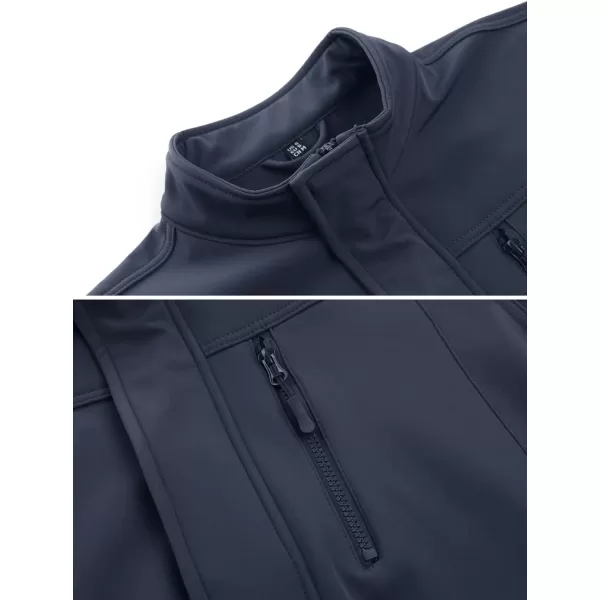 TACVASEN Men's Tactical Jackets Water Resistant Softshell Jacket Fleece Lined Hiking Training Coat